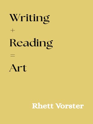 cover image of Writing + Reading = Art